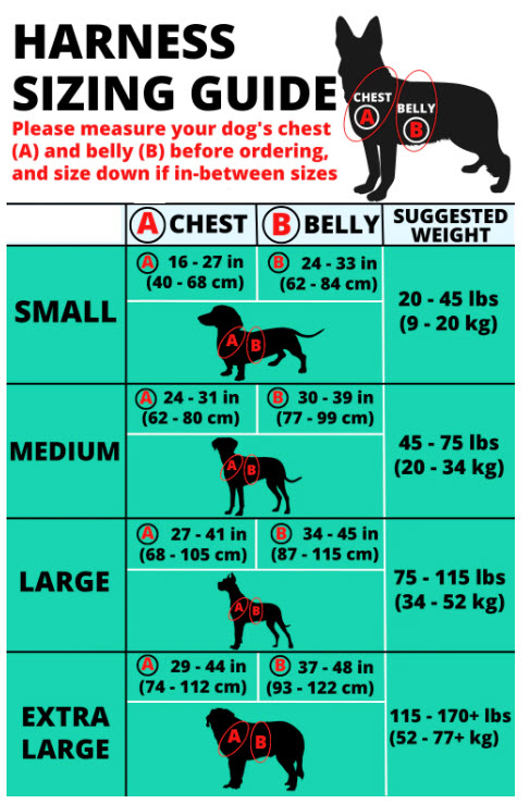 Measuring guide for Tactical Harness