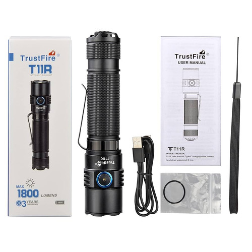 TrustFire T11R Tactical Flashlight 1800LM