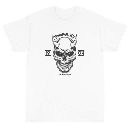 Unisex White Tonopah Skull Shirt