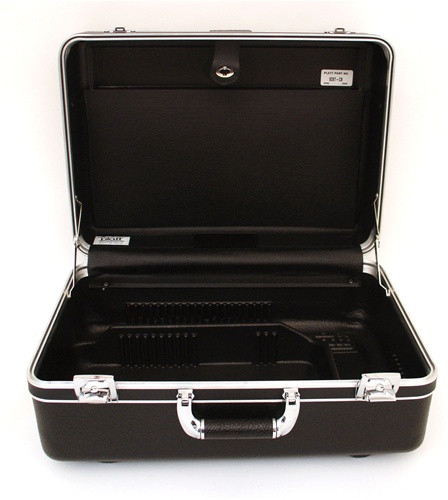 928T-CB DELUXE POLYETHYLENE TOOL CASE WITH CHROME HARDWARE