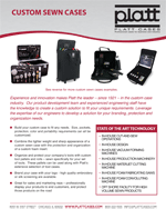 Platt Custom Sewn Cases Sell Sheet