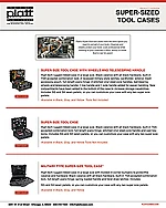 Platt Super Sized Tool Cases Sell Sheet