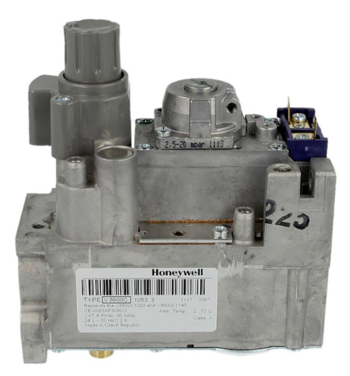 Honeywell V8600C1053 Gas combination valve