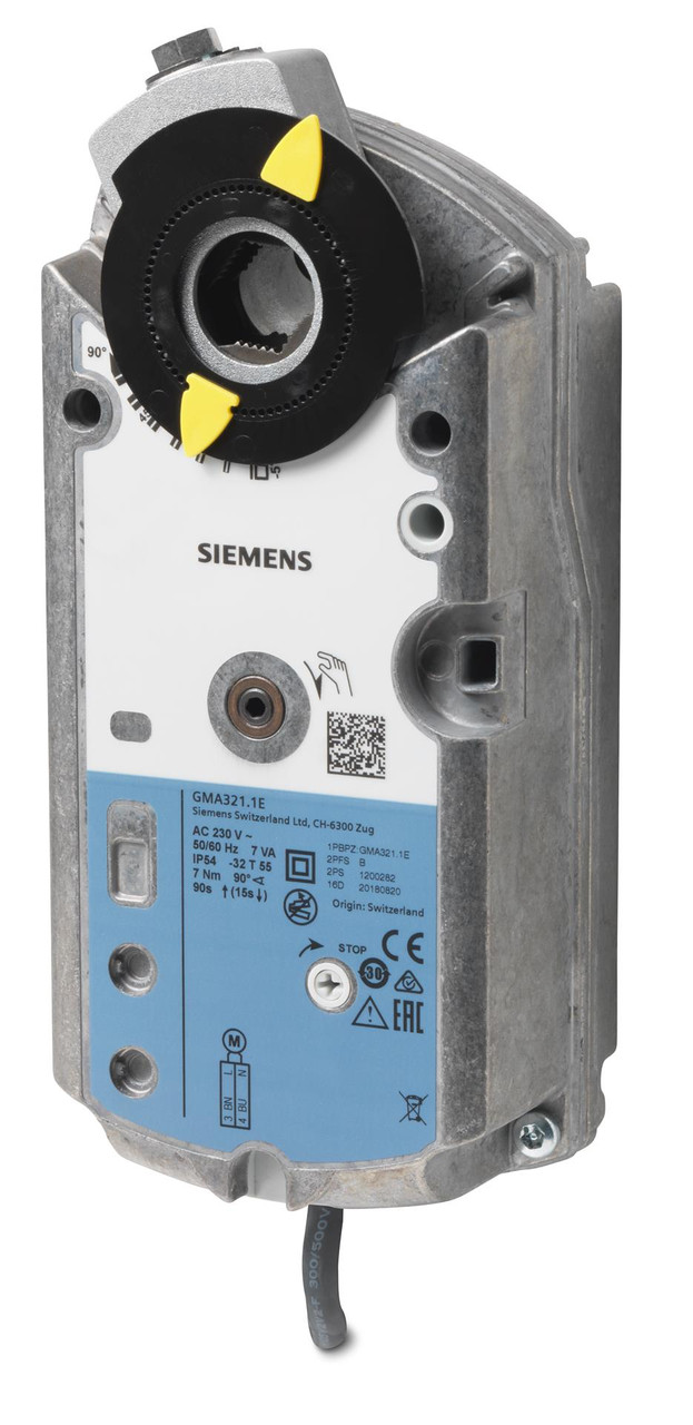 Siemens GMA321.1E Rotary air damper actuator