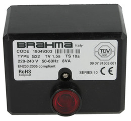 Control unit Brahma G22, TV 1.5s, TS 10s 230 V, 50 Hz, 8 VA, 18049303