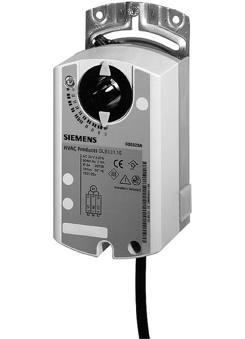 Siemens GLB166.1E, S55499-D273 Rotary air damper actuator