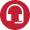 Icon with a headphone in it to represent a phone call with an Olay team member