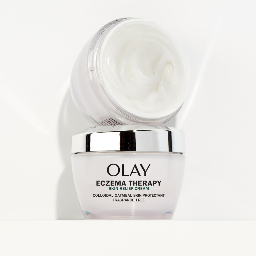 Olay Sensitive Skin Relief Eczema Therapy Cream Colloidal Oatmeal Skin Protectant