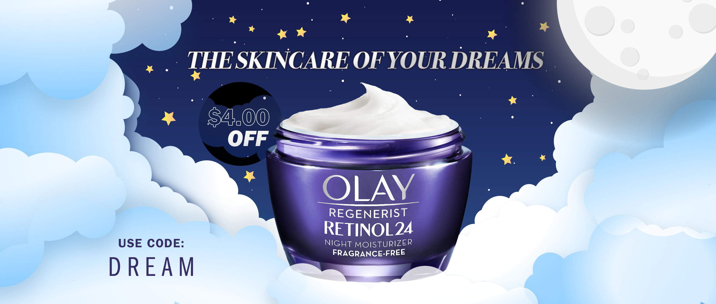 retinol fream banner retinol dream banner