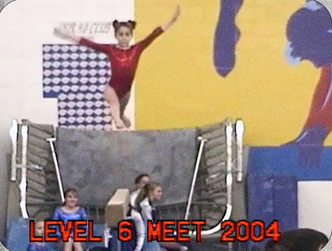 Aly performing floor routine at the Olympics