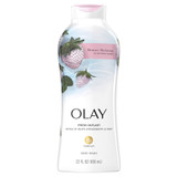 Olay Fresh Outlast Cooling White Strawberry & Mint Body Wash 22 oz