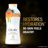 Restores Hydration vs Regular Soap so Skin feels Healthy