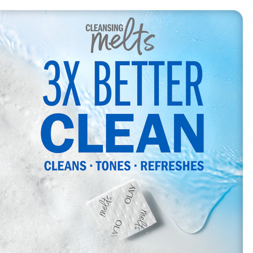 Cleansing Melts 3x better clean. Cleans, tones, refreshes