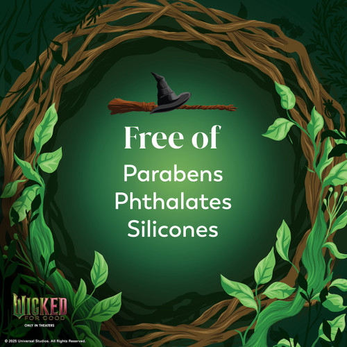 Free of parabens, phthalates, silicones.