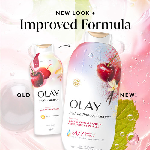 Fresh Radiance Body Wash old bottle design and new. New look plus improved formula.