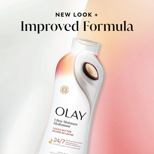 Olay Ultra Moisture Body Wash. New look plus improved formula