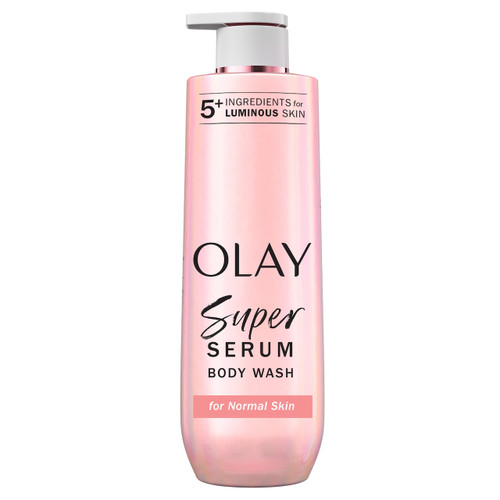 Olay Super Serum Body Wash for Normal Skin, 20 fl oz, Serum Complex for Luminous Skin