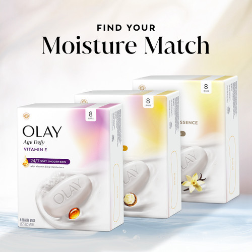 Olay beauty bar lineup. Find your moisture match