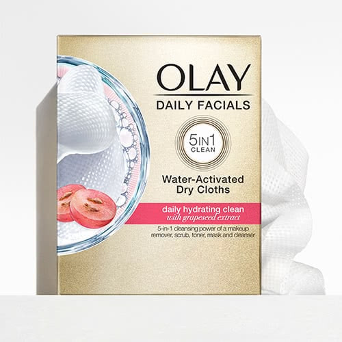 Olay Daily Facial Hydrating Cleansing Cloths Grapeseed