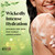Model posing lathering body wash on skin. Wickedly intense hydration. Nourish dry skin for visible improvement.