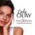 Model posing with hand on face. Only Olay. Over 70 years of cellular science research.