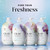 Fresh Radiance Body Wash 4 bottle lineup. Find your freshness