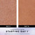 Before and after images of using uper Serum Body Wash for Extra Dry Skin, 20oz, Serum Complex for Luminous Skin day 0 and day 14. Luminous skin starting day 1*. *based on expert texture improvement resulting in skin improvement