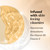 Ingredient image. Infused with skin loving vitamins. Niacinamide, antioxidants, pro vitamin B5, vitamin E.