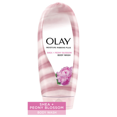 Olay Moisture Ribbons Plus Shea Peony Blossom Body Wash 18 oz