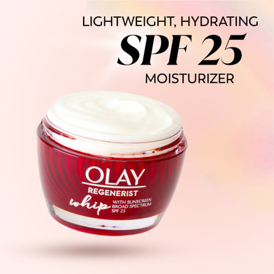 Whip Face Moisturizer SPF 25 jar. Lightweight, hydrating, SPF 25 moisturizer