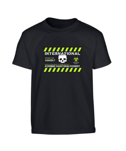 Kombat UK Kids Zombie Hunting Permit T-Shirt (Medium)