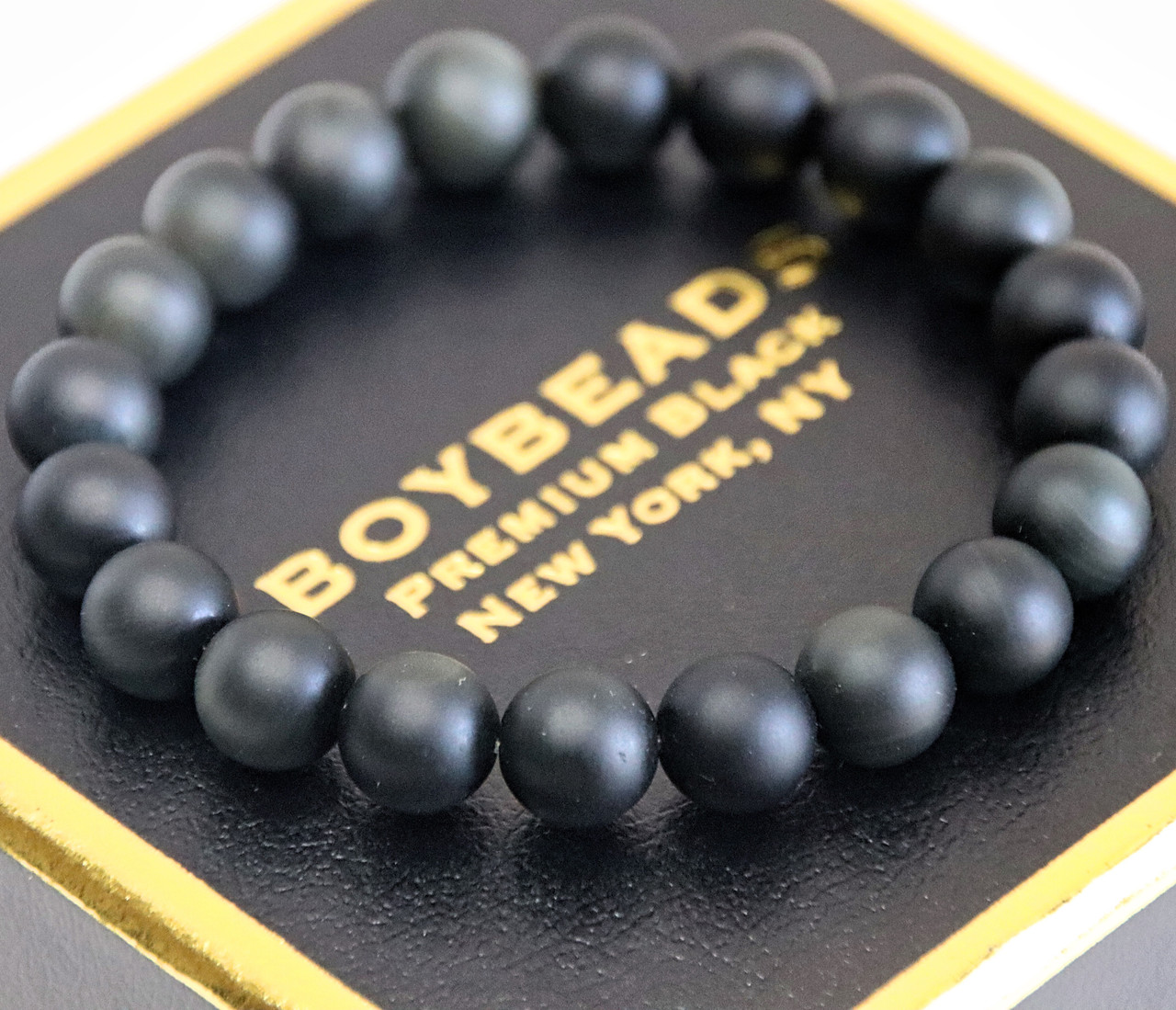8mm Gemstone Bead Bracelet - Rainbow Obsidian – Elevated Calm
