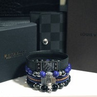 BOYBEADS, Massimo Dutti, Louis Vuitton Damier Graphite Bracelet Stack for Men