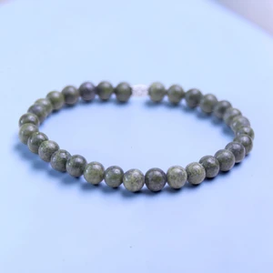 Monty 6mm Green Serpentine  Bracelet BOYBEADS Fall 2026 Collection