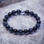 The Dark Knight BOYBEADS Matte + Polished Black Obsidian 10mm Men's Beaded Bracelet