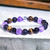 "Keith" BOYBEADS Purple Amethyst, Tiger Eye, Obsidian Bracelet Gift for Men
