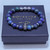 "Richard Azurite" BOYBEADS Natural Blue Lapis Lazuli Bead Bracelet for Men