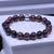 "Tony Red " BOYBEADS red tiger's eye 10mm mens natural stone bead bracelet