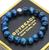 "Tony Cobalt " BOYBEADS blue tiger's eye 10mm mens natural stone bead bracelet