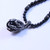 "Eagle's Claw" 8mm BOYBEADS  25" Black Tourmaline Necklace Stainless Steel Toggle Handmade Necklace for Him