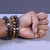 "Ambition Bundle" BOYBEADS 10mm Black Obsidian + Tiger's Eye 3 Bracelet Gift Set for Men