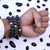 "Protection Bundle" BOYBEADS 10mm Black Obsidian + Lava 3 Bracelet Gift Set for Men