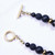 "Devon Gold" 10mm BOYBEADS  25" Volcanic Lava + Black Obsidian Necklace Stainless Steel Toggle Handmade Necklace for Him