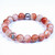 "Cori" 10mm mens natural pink/blue jasper stone bead bracelet