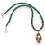 'Randall' BOYBEADS 26"  Green Nephrite Gold Skull 8mm Necklace Stainless Steel Toggle Handmade Necklace for Him