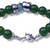 'Panthera" BOYBEADS 8.5" Bespoke 12mm Green Jade Stainless Steel Bracelet
