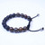 'Drake Adjustable'  BOYBEADS 10mm bronzite, obsidian, lava handmade beaded bracelet for guys