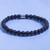Okoro Matte 6mm black obsidian Beaded Bracelet by BOYBEADS
