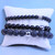 Hu-Man Triple Black Gift Set of 3 Boybeads Bracelets