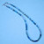 Boybeads Terrell  6mm Blue/White Agate 27" Gemstone Toggle Necklace